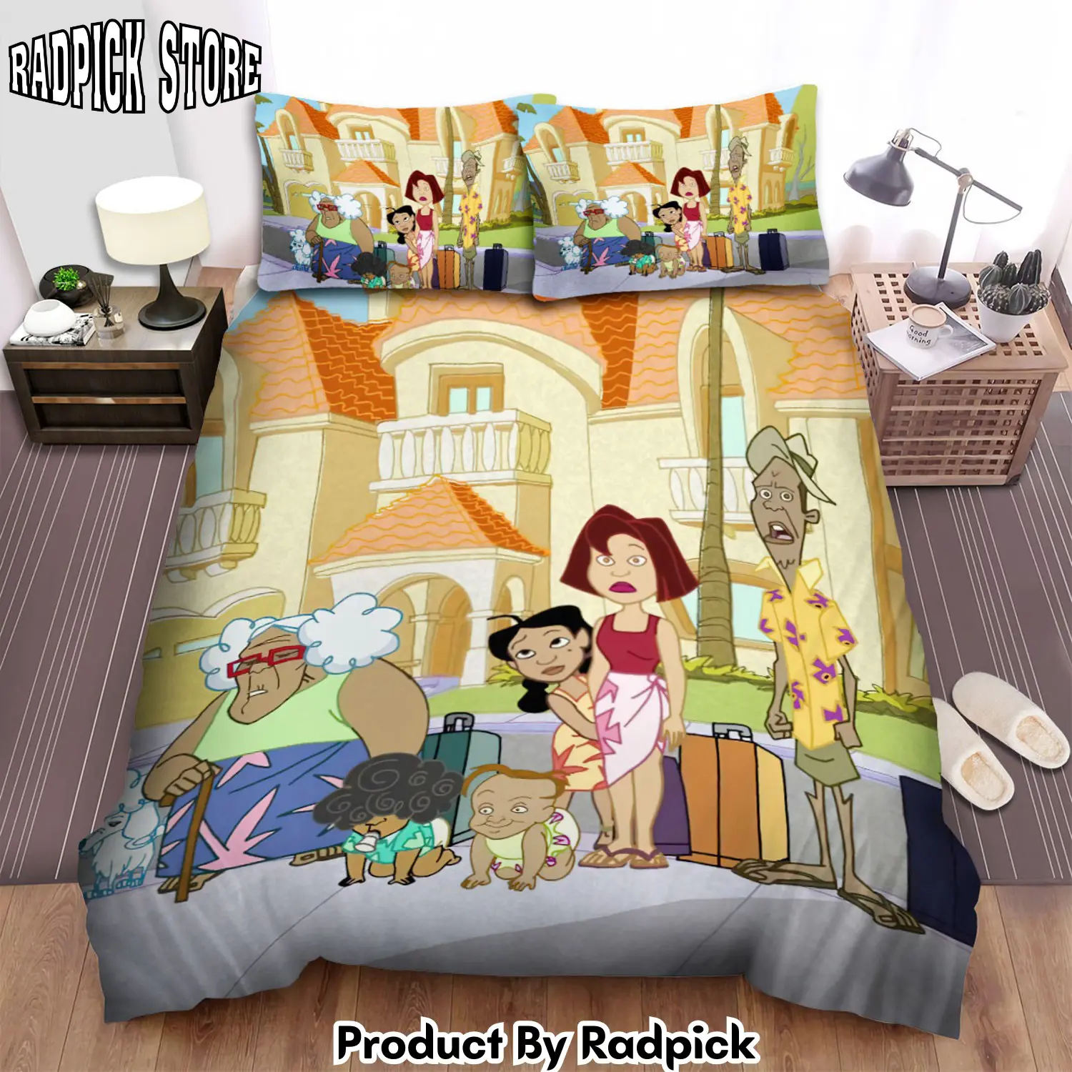 Radpick the proud family traveling together duvet cover bedroom sets comfortable bedding sets rp327995